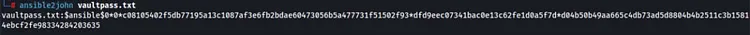 ansible2john hash conversion
