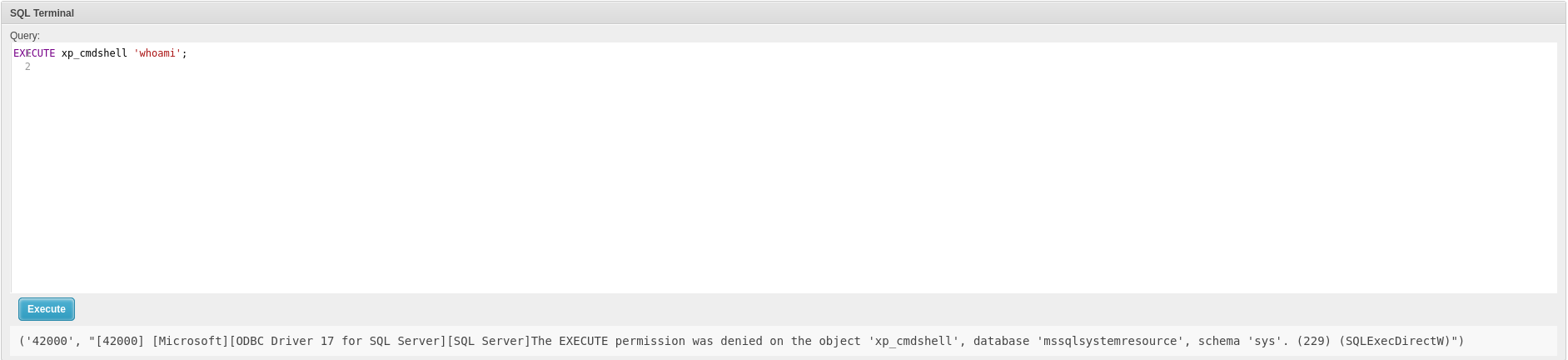 Responder output capturing NTLM hash from sql_svc
