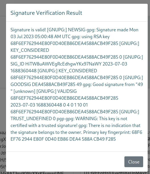 Public key block