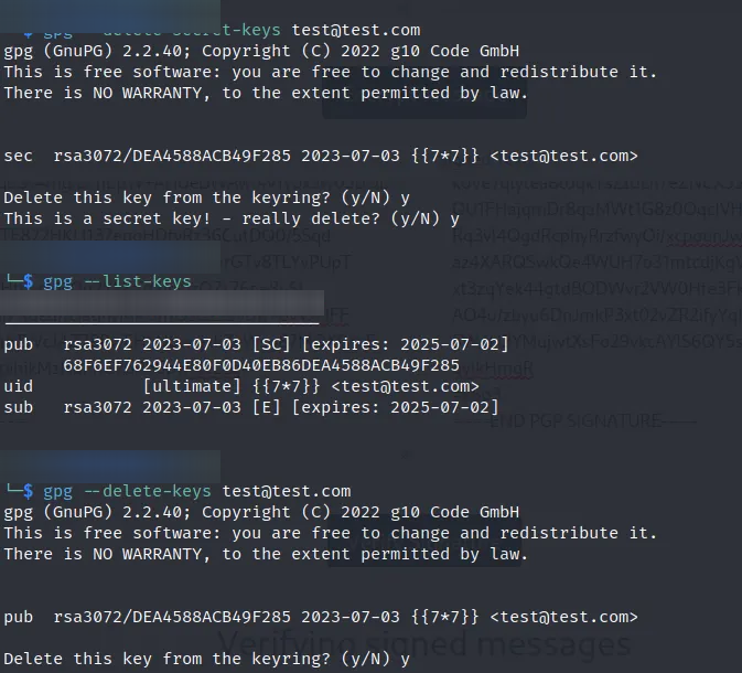 Signature verification result showing 49