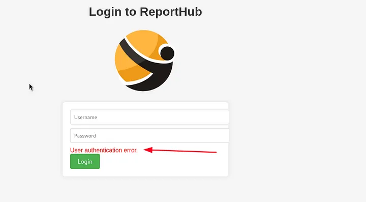 Login showing 'User not found' error