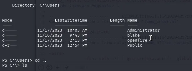 users.db contents showing alexanderk, claudias, blakeb credentials